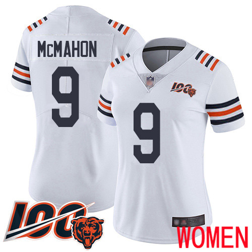 Chicago Bears Limited White Women Jim McMahon Jersey NFL Football 9 100th Season